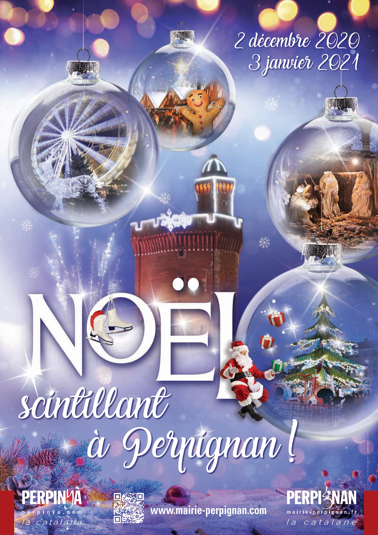 Illuminations de Noël à Perpignan